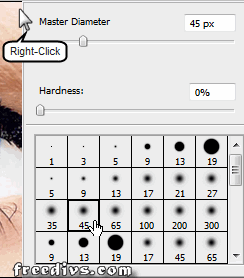 select a brush